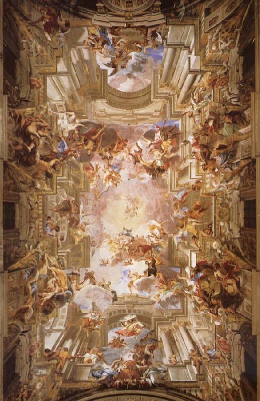 Andrea Pozzo The apotheosis of St. lgnatius Norge oil painting art